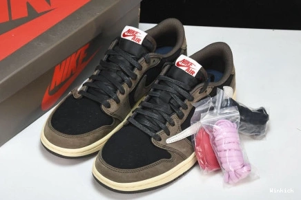 SCOTT DARK LOW TRAVIS 1 AIR CQ4277-001 JORDAN MOCHA 0902